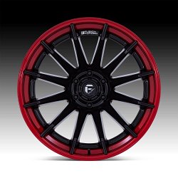 Fuel Burn FC403MQ Black Red Custom Truck Wheels 3